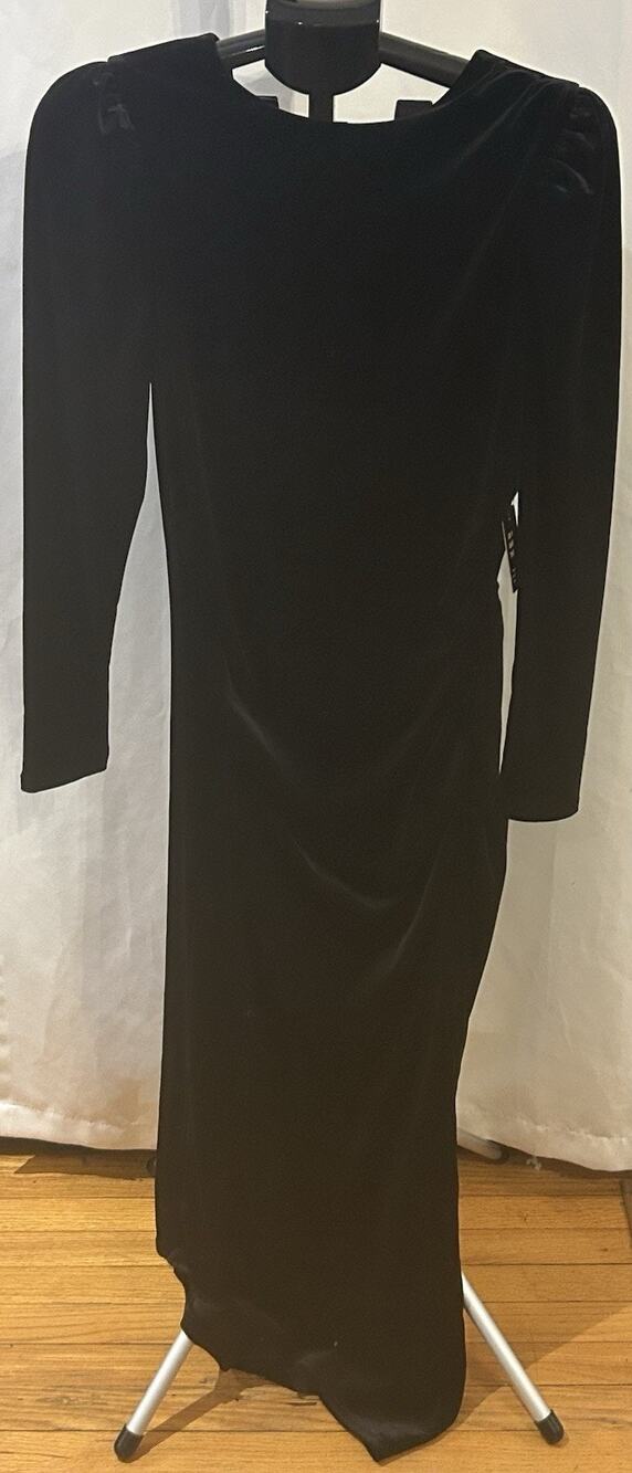 NWT Express Black Velvet Dress size M